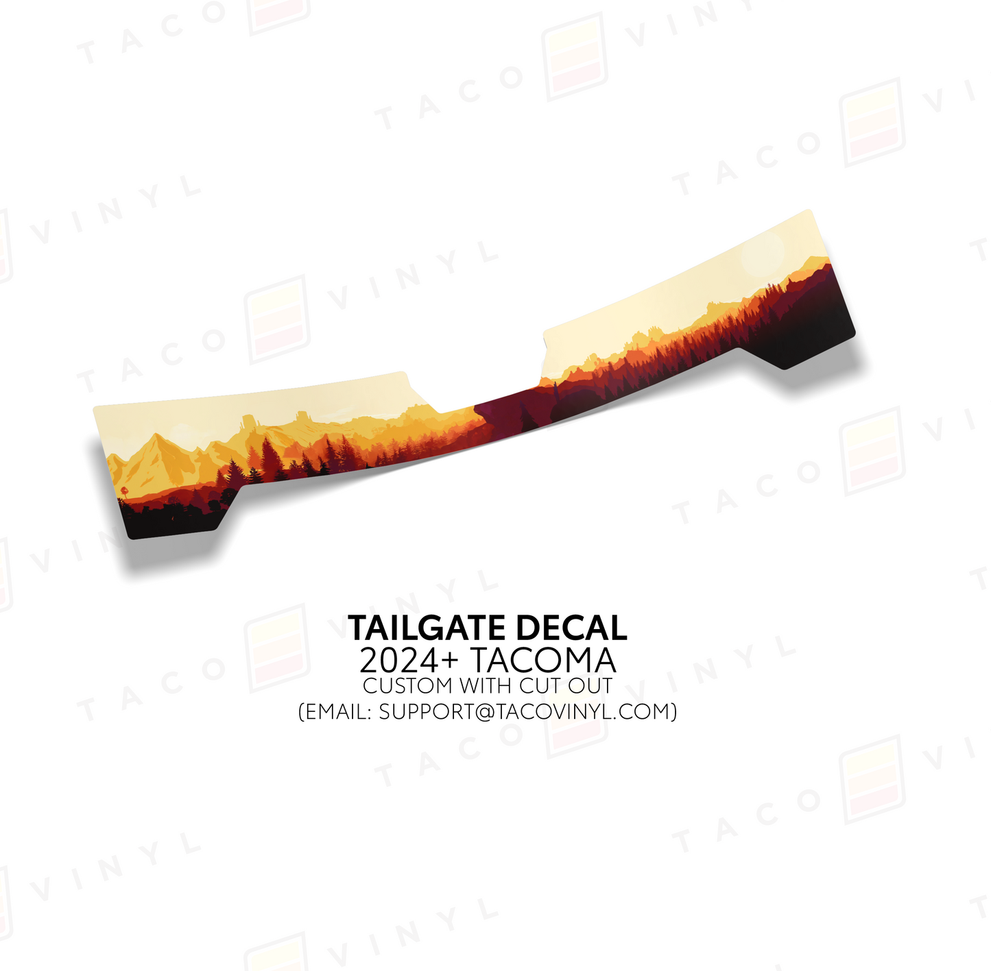 2024+ Tacoma Tailgate Topo Decal