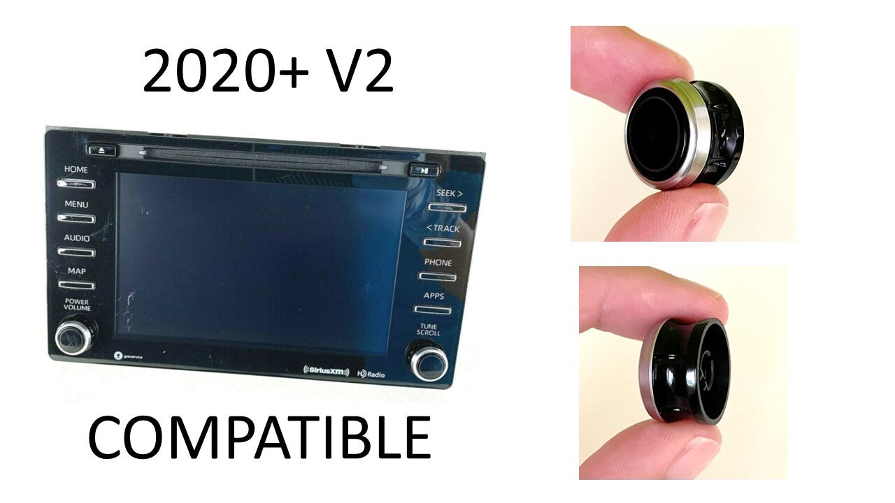 Radio Knobs (2020-2023 Tacoma V2) - BLACK