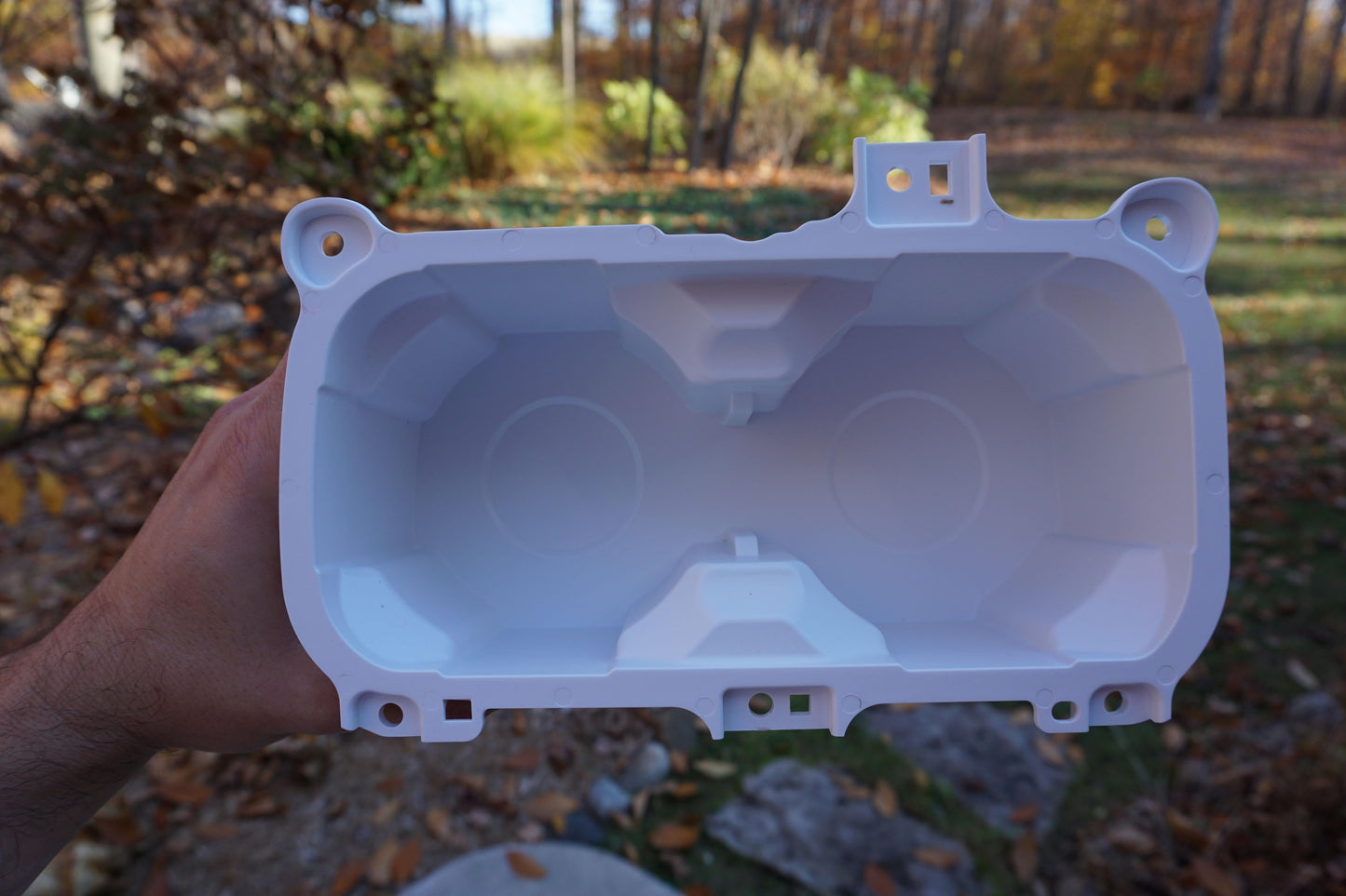 Oversize Cup Holder with Tray (2016-2023 Tacoma) - WHITE