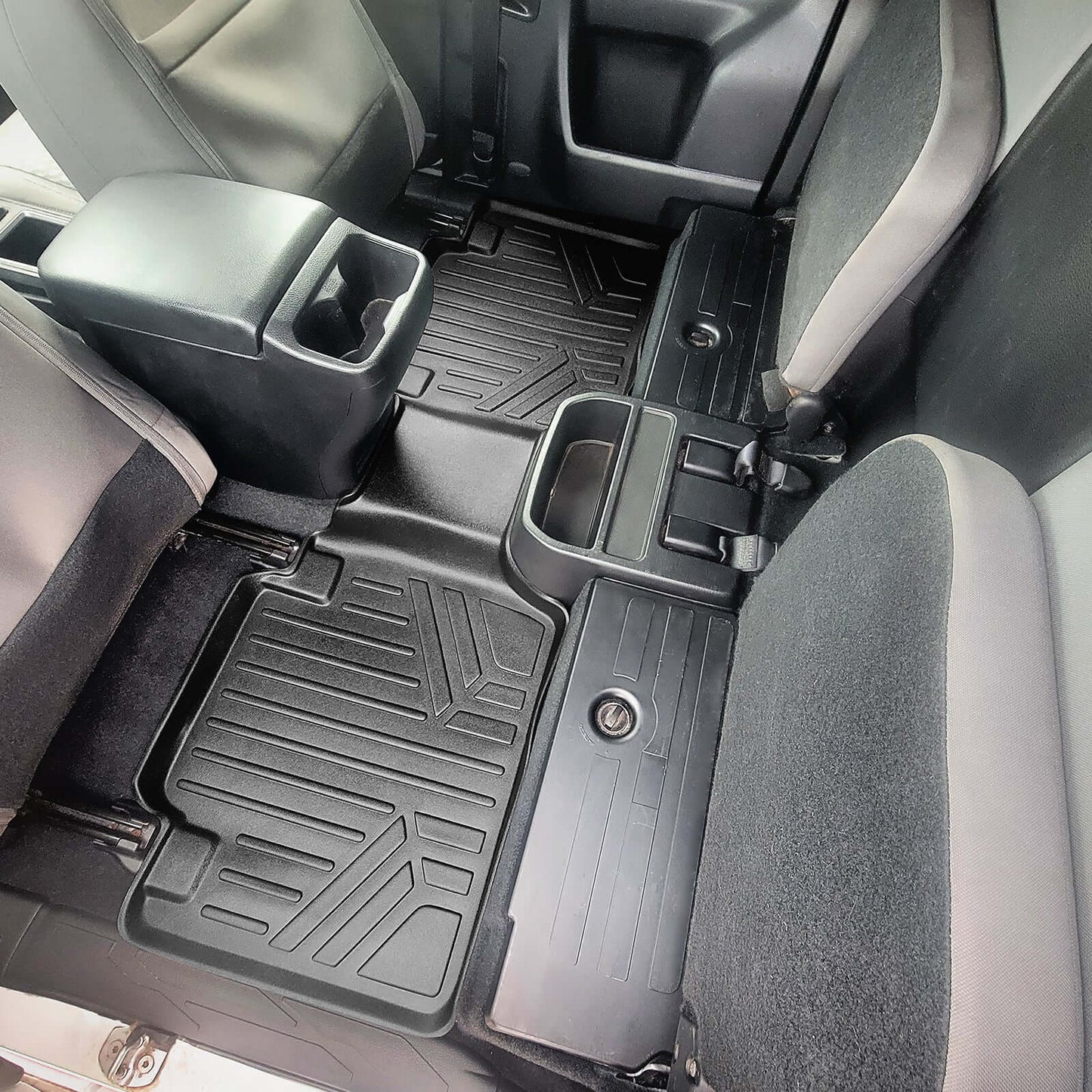 SmartCoverage™ Custom Fit Floor Liners For 2018-2023 Toyota Tacoma Access Cab (Automatic Transmission)