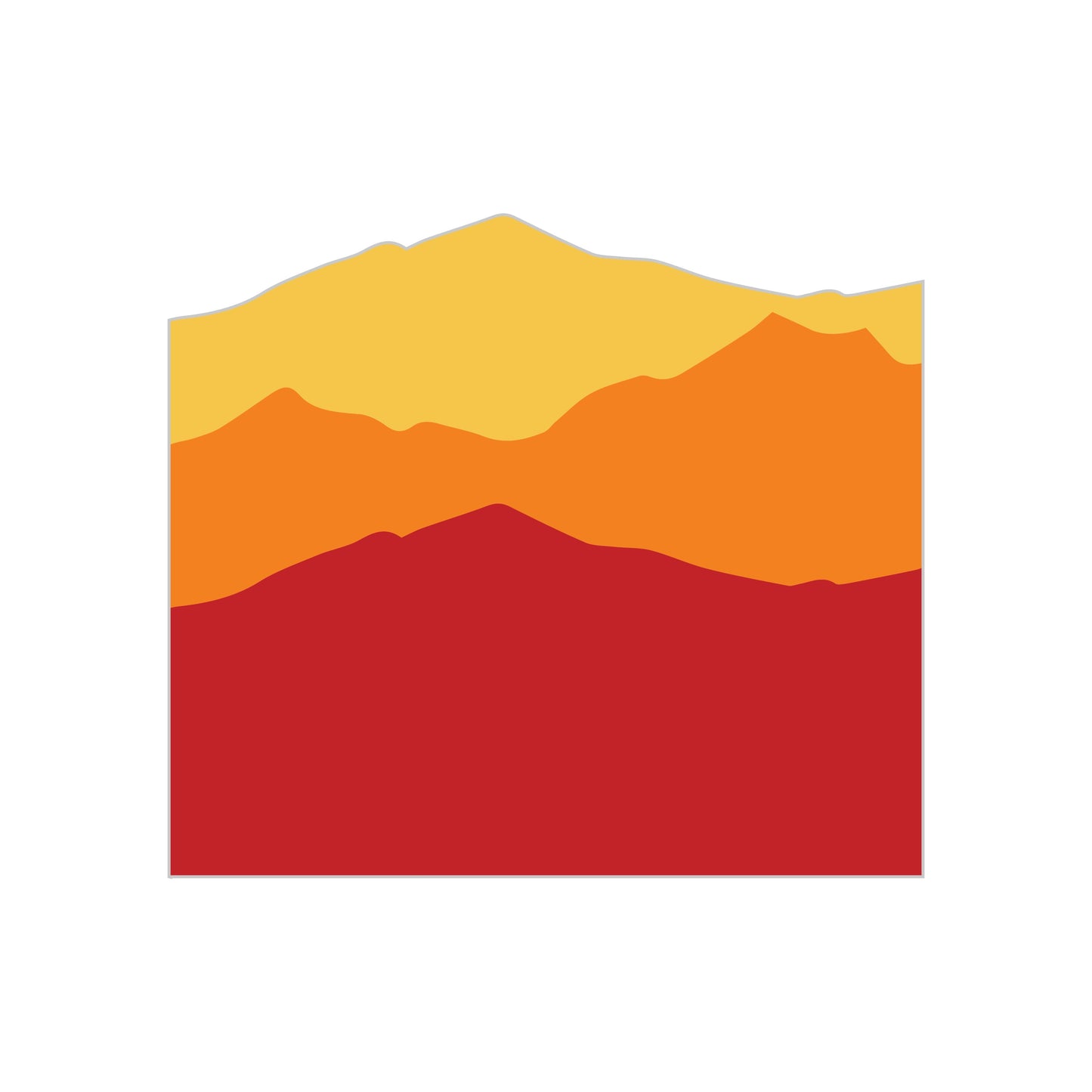 Sunset Mountain Decal