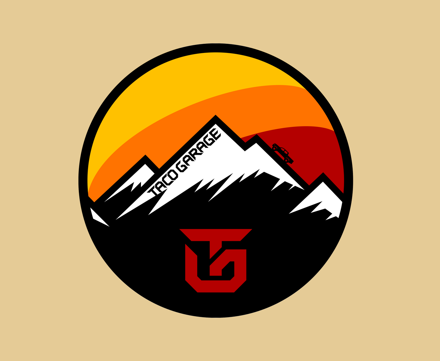 Mountain Tacoma Sunset T-Shirt