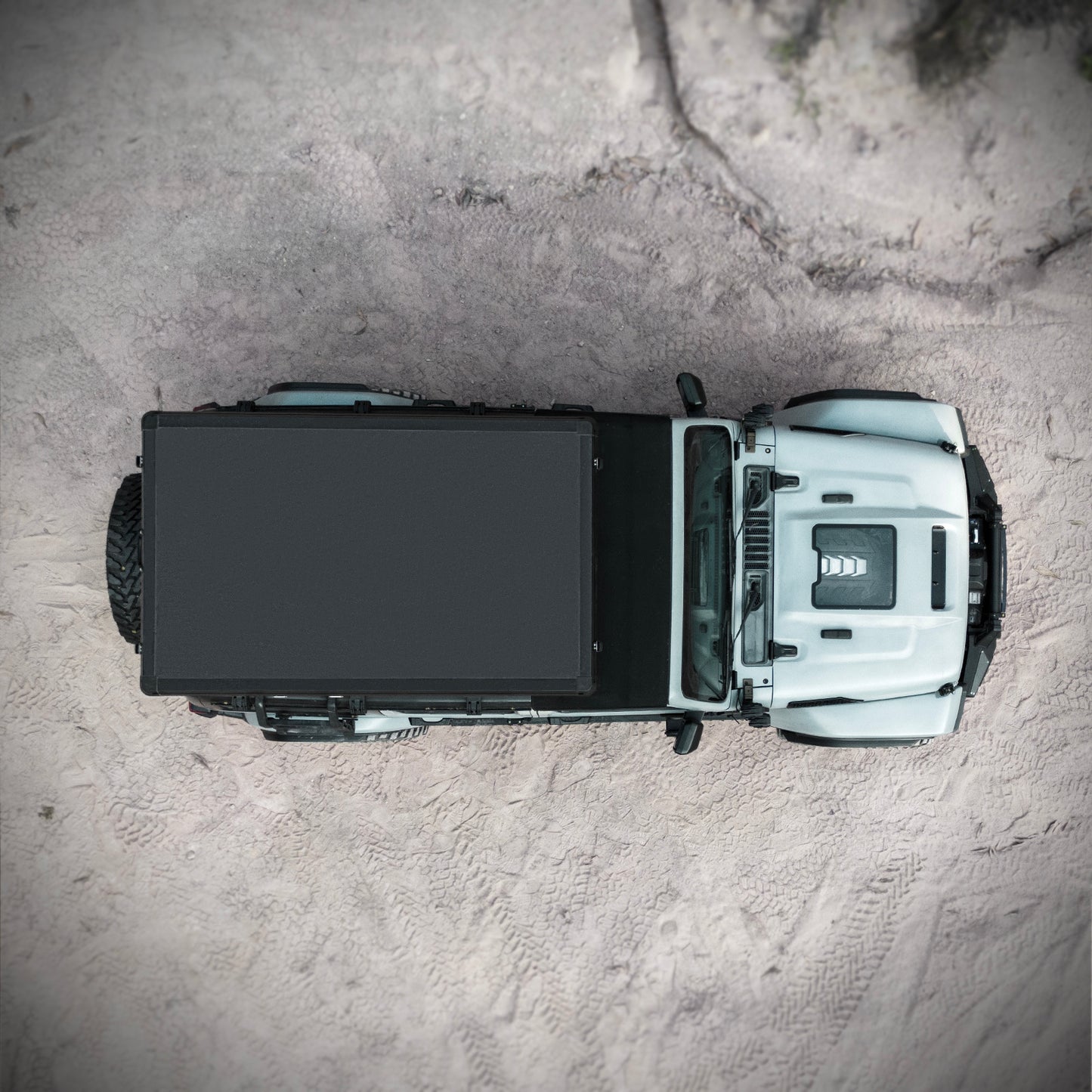 Roof Top Tent Hardshell Rooftop Tent For Van SUV Truck Car Overland Tent Camping For 2-3 Person With Ladder