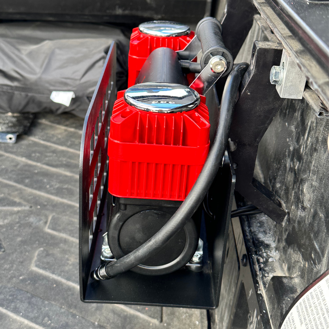Thor's Lightning Refuge MOLLE Portable Air Compressor Mount for Toyota Tacoma 2005-2023 and Toyota Tundra 2007-Present