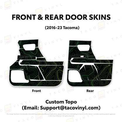 2016-23 Tacoma Door Skins