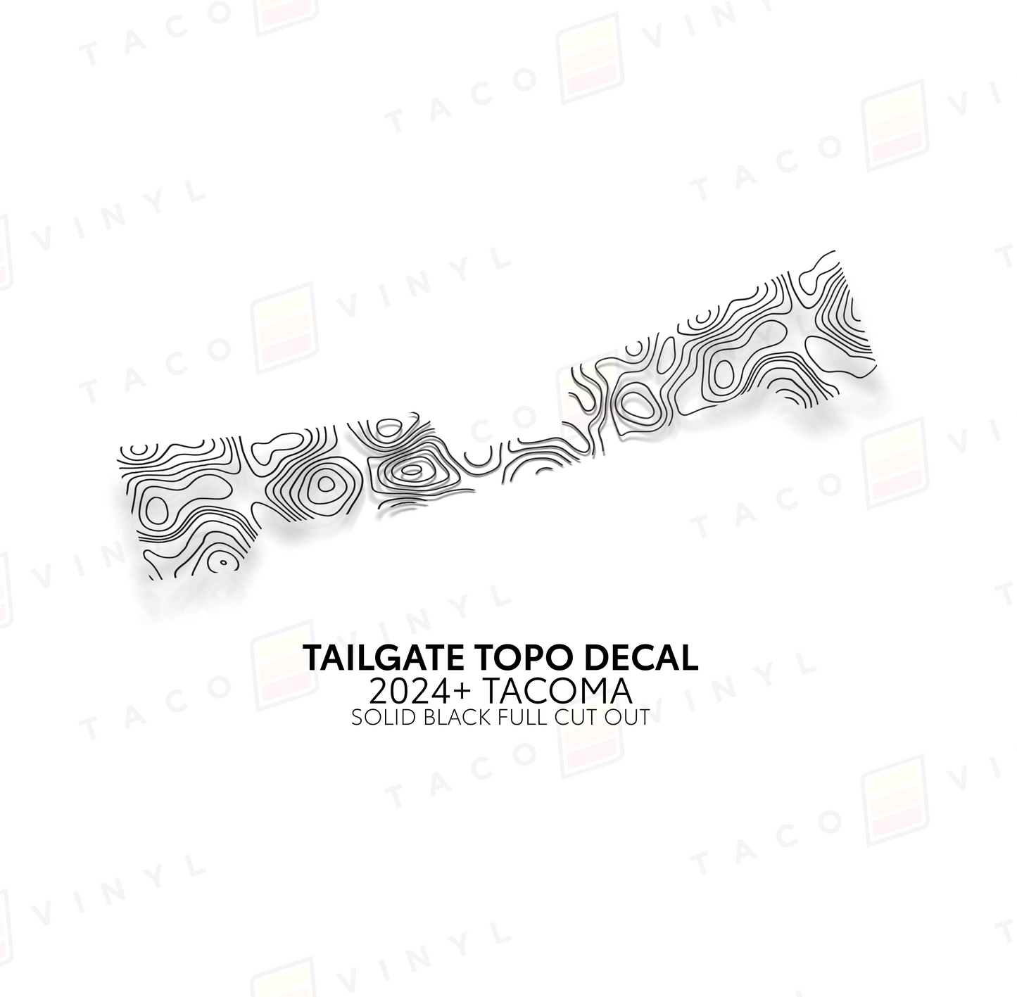 2024+ Tacoma Tailgate Topo Decal