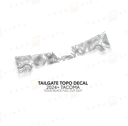 2024+ Tacoma Tailgate Topo Decal