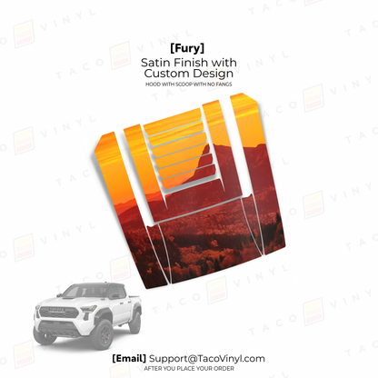 2024+ Tacoma Fury Hood Scoop Stamp (W/ No Fangs)