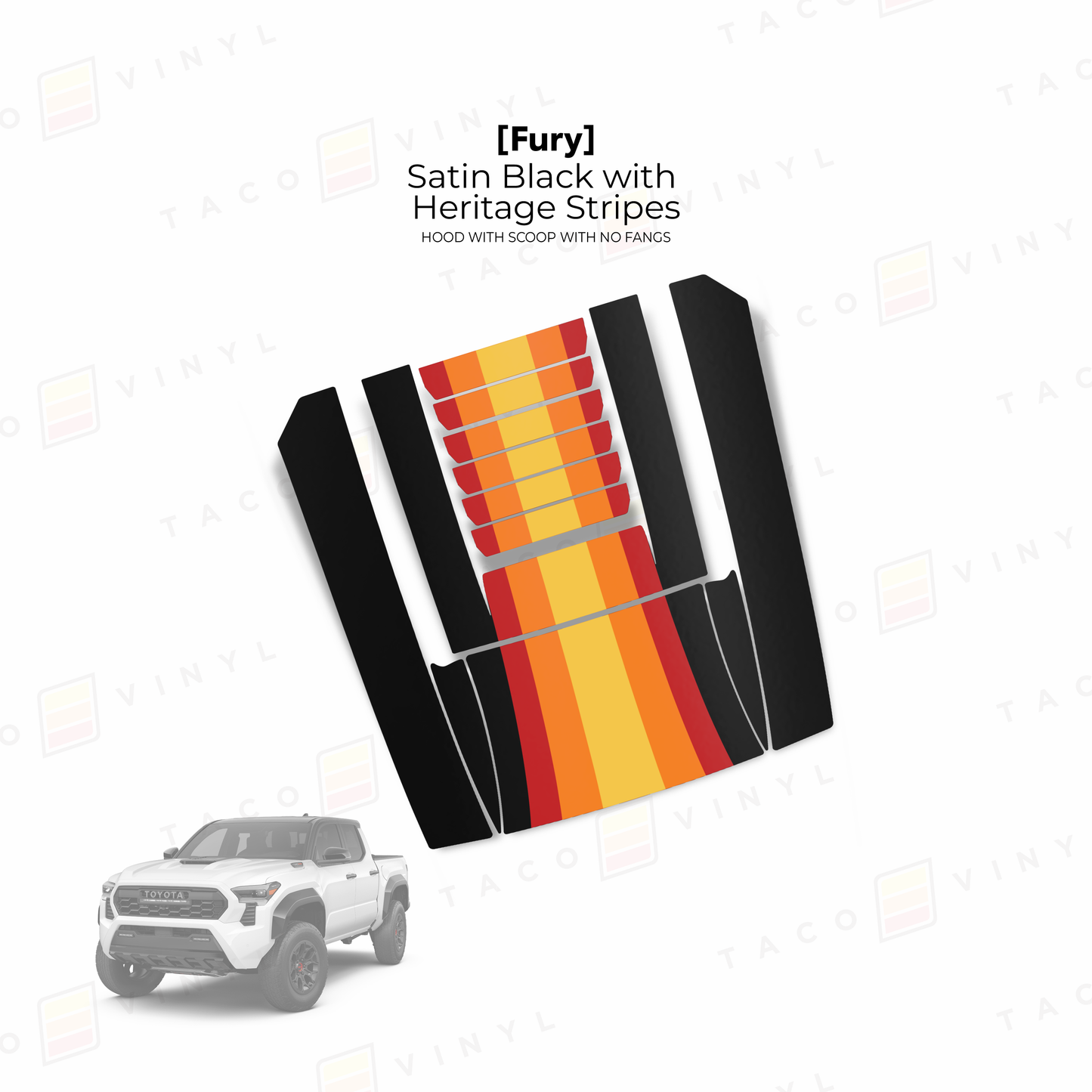 2024+ Tacoma Fury Hood Scoop Stamp (W/ No Fangs)