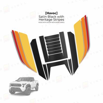 2024+ Tacoma Havoc Hood Scoop Stamp (W/ Short Fangs)