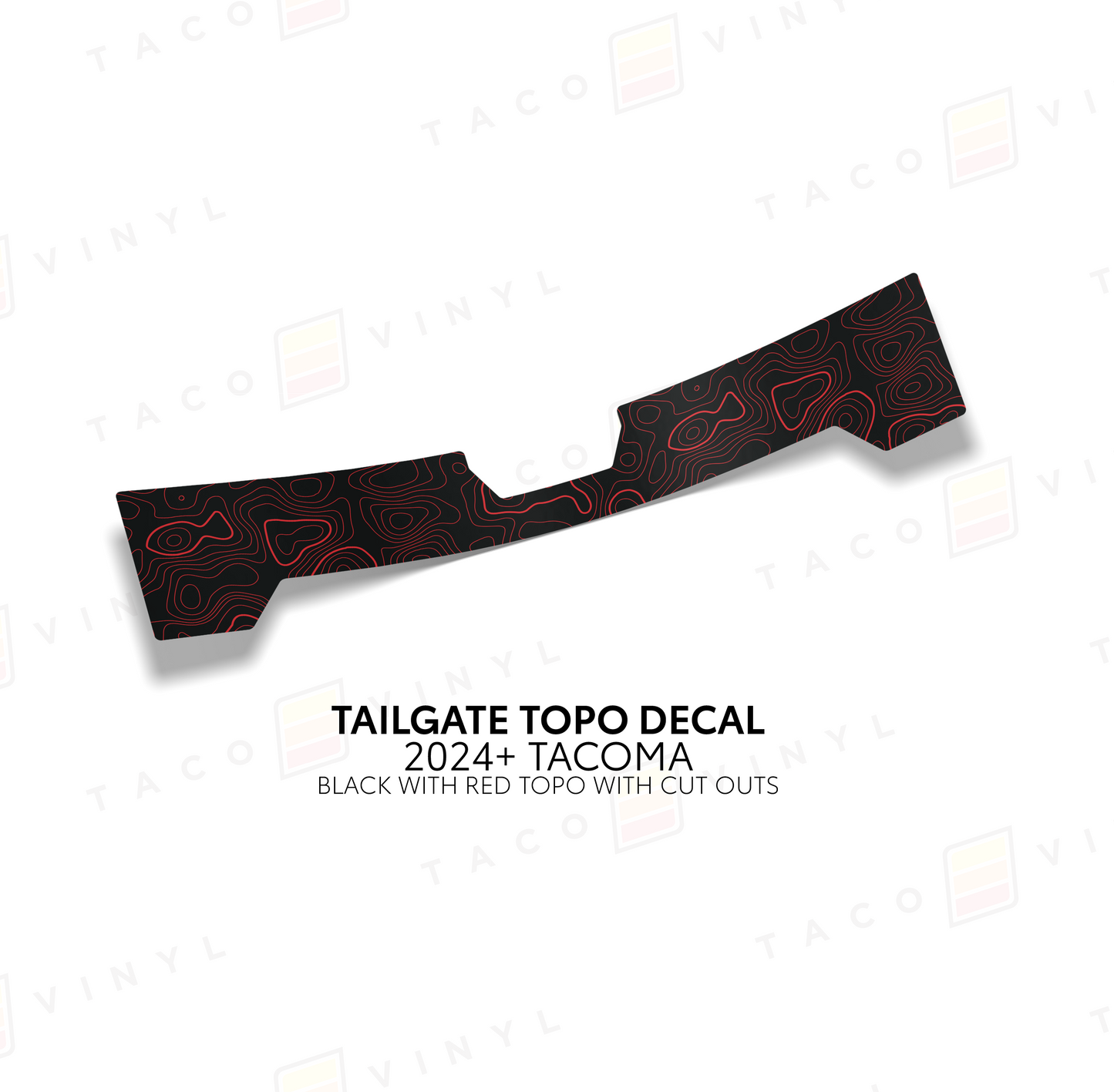 2024+ Tacoma Tailgate Topo Decal