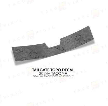 2024+ Tacoma Tailgate Topo Decal
