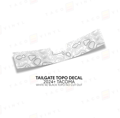 2024+ Tacoma Tailgate Topo Decal