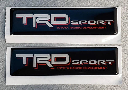 2x Domed Toyota TRD Sport Emblem Inserts for Weathertech Floor Mats Tacoma Tundra