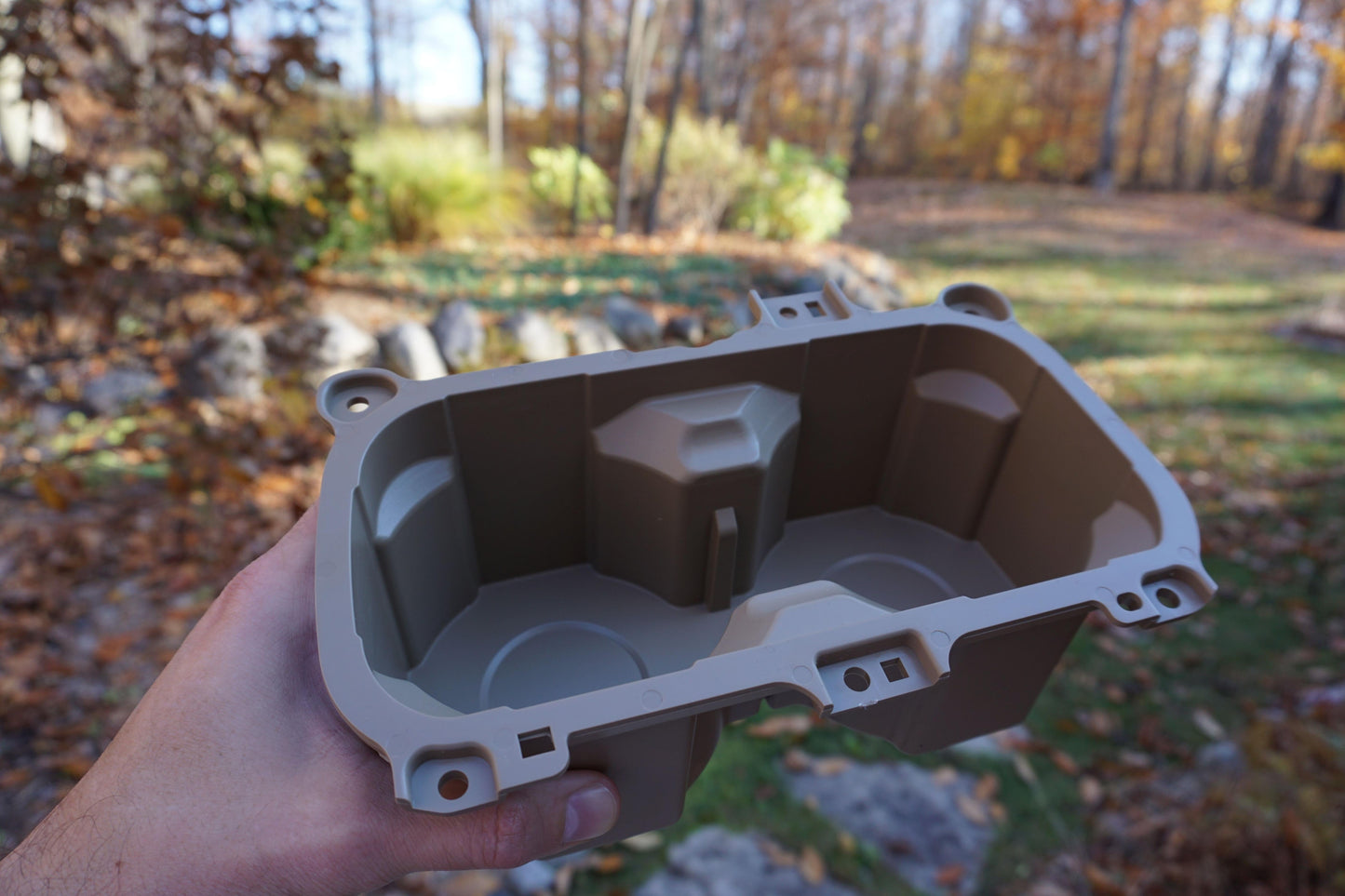 Oversize Cup Holder with Tray (2016-2023 Tacoma) - QUICKSAND