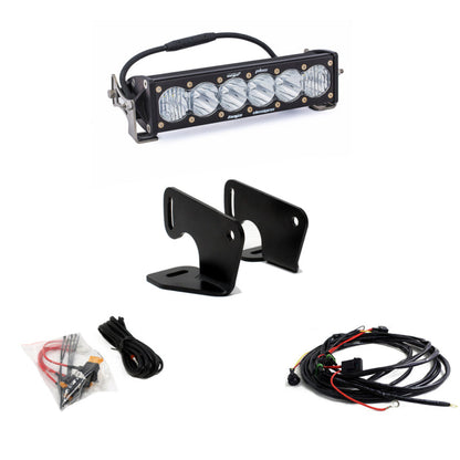 Baja Designs Polaris OnX6+ 10 Inch Hood Mount Light Bar Kit