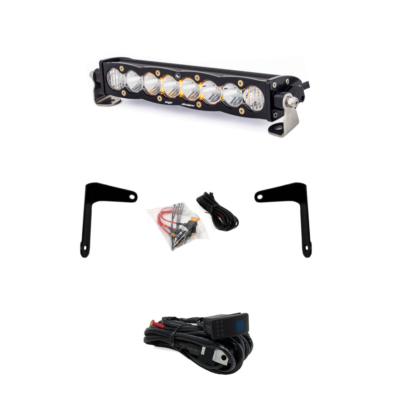 Baja Designs Can-Am S8 10 Inch Shock Mount Light Bar Kit - Clear