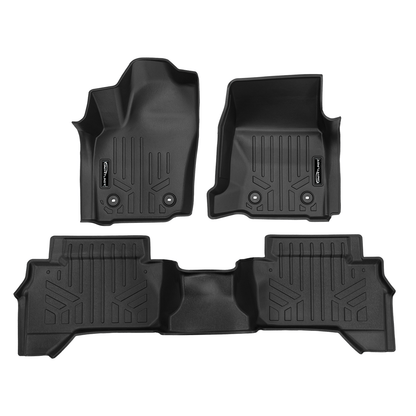 SMARTLINER All Weather Custom Fit Floor Liner Compatible With 2024-2025 Toyota Tacoma Double Cab (Manual Transition)
