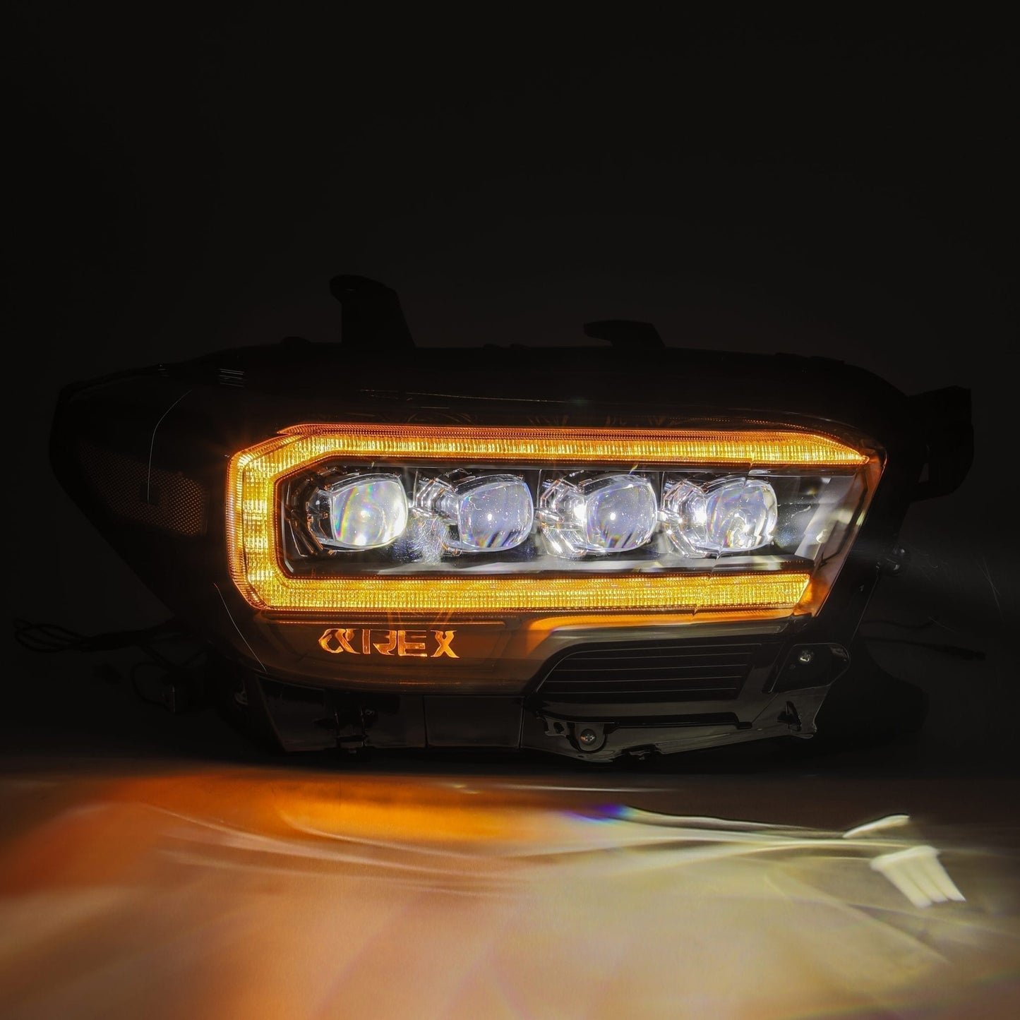 AlphaRex 16-23 Toyota Tacoma NOVA-Series LED Projector Headlights Alpha-Black