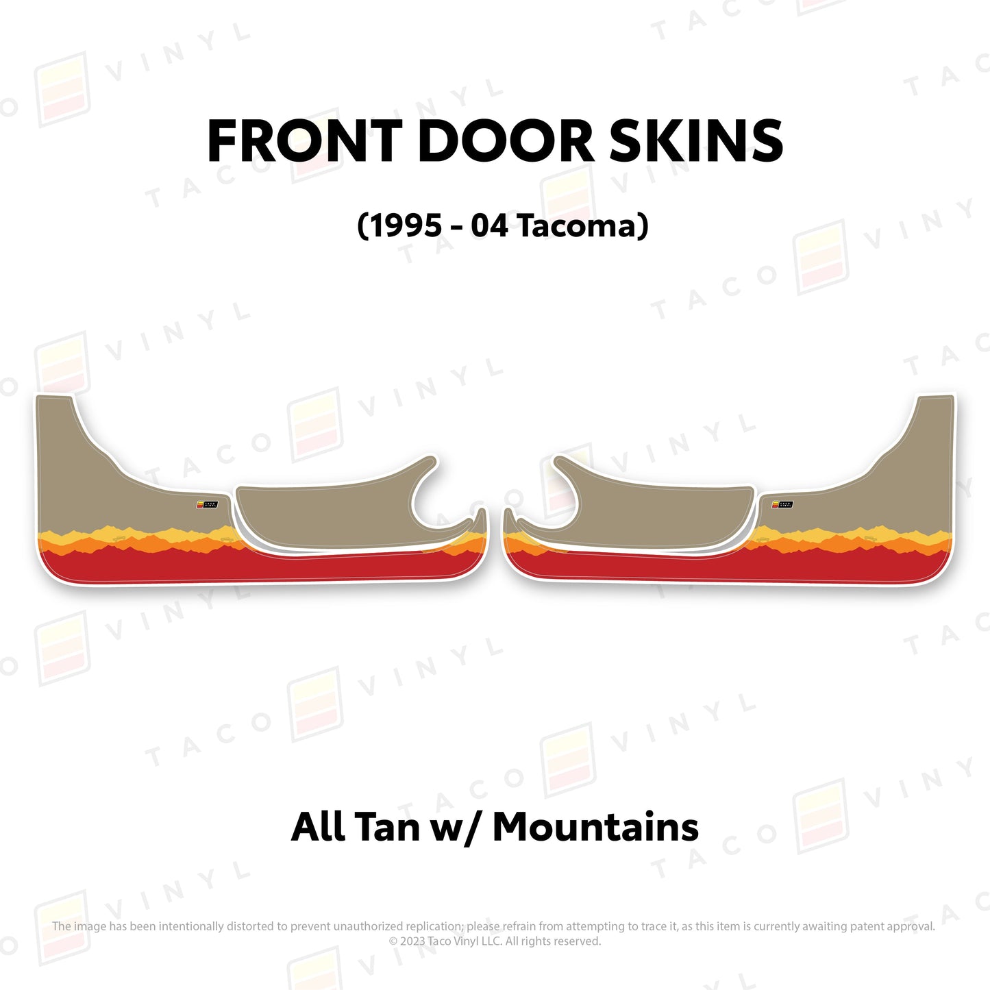 1995-04 Tacoma Door Skins (Lower Section)