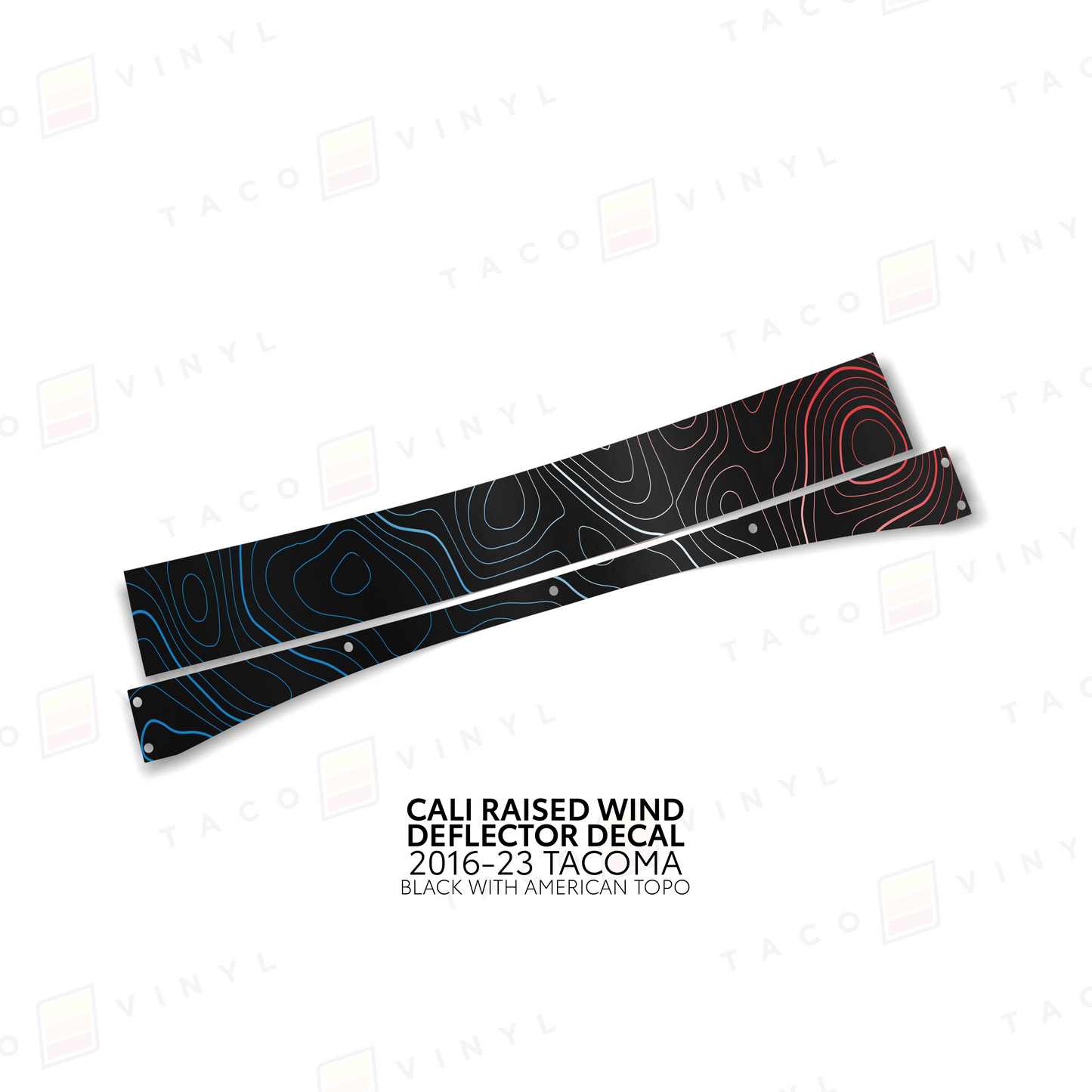 Cali Raised Wind Deflector Decal