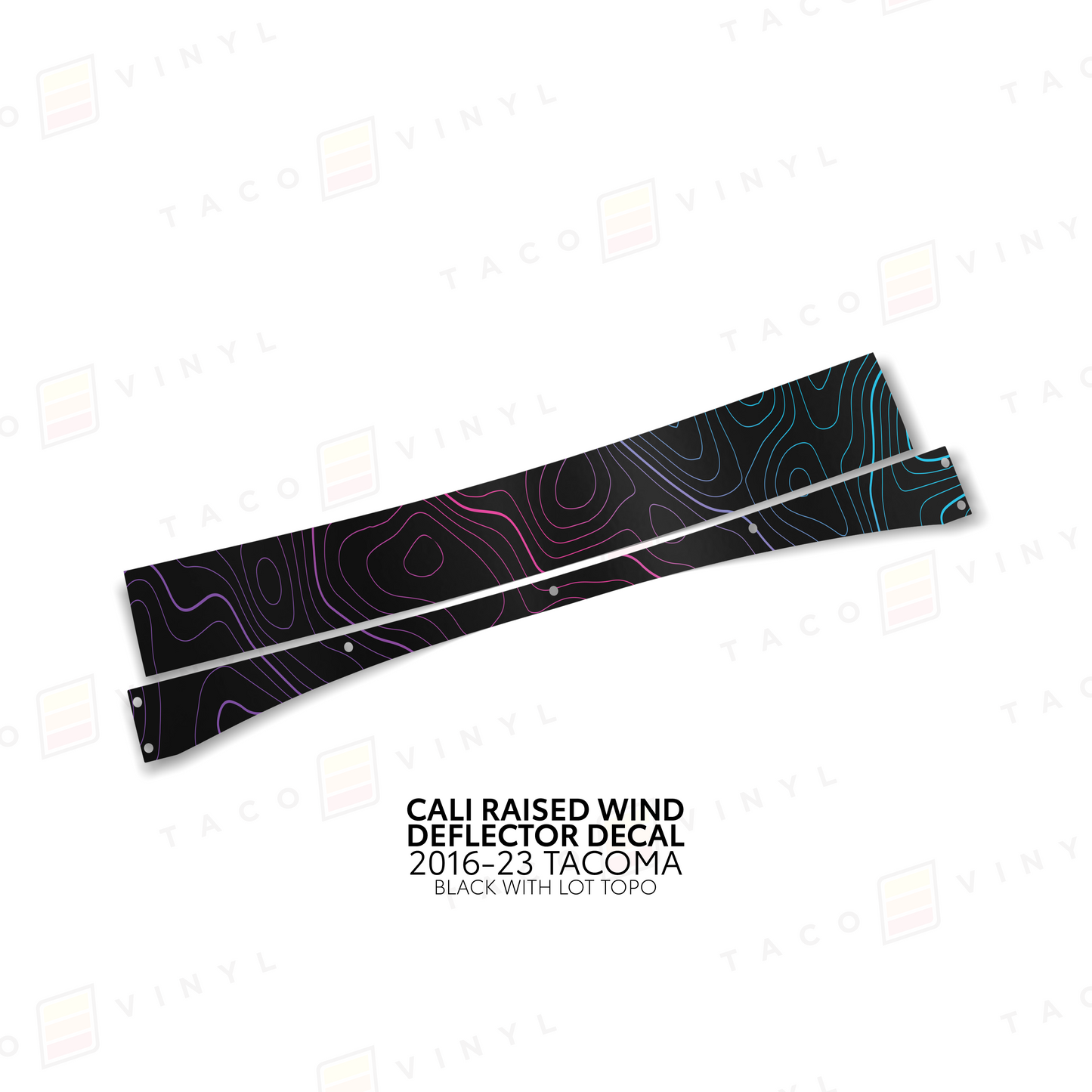 Cali Raised Wind Deflector Decal