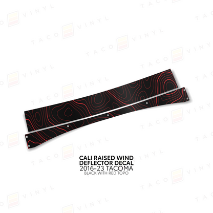 Cali Raised Wind Deflector Decal
