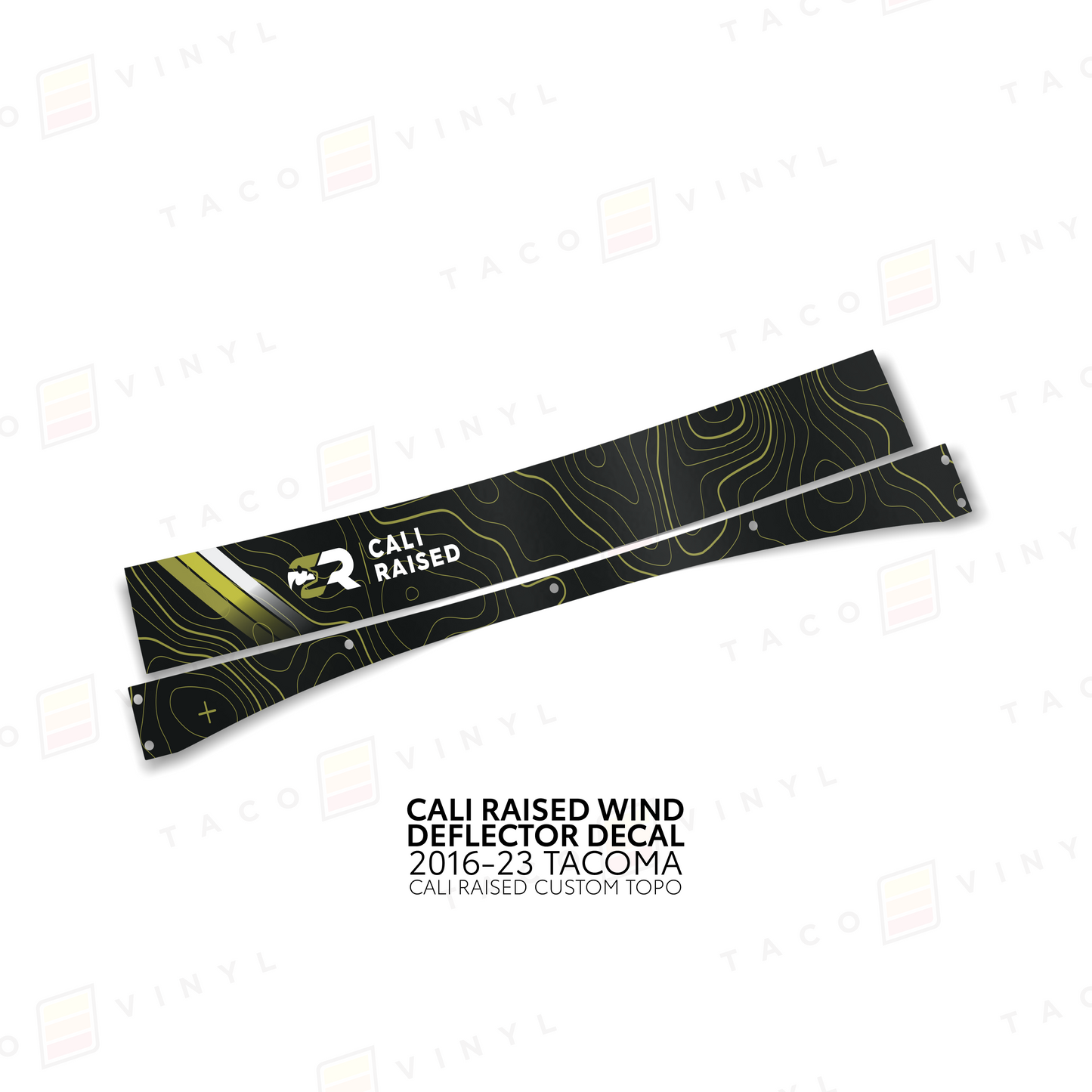 Cali Raised Wind Deflector Decal