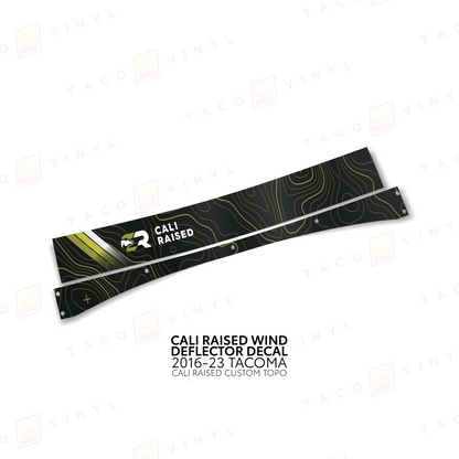 Cali Raised Wind Deflector Decal