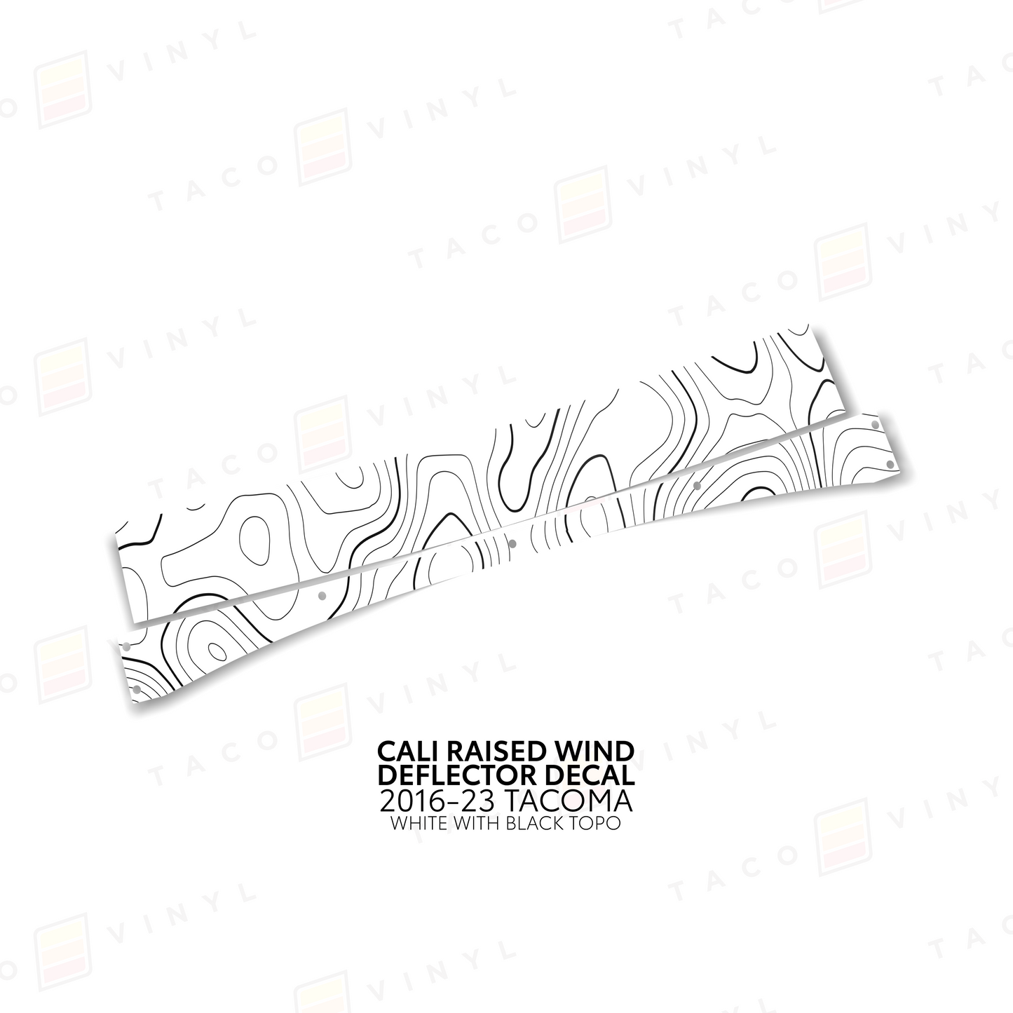 Cali Raised Wind Deflector Decal