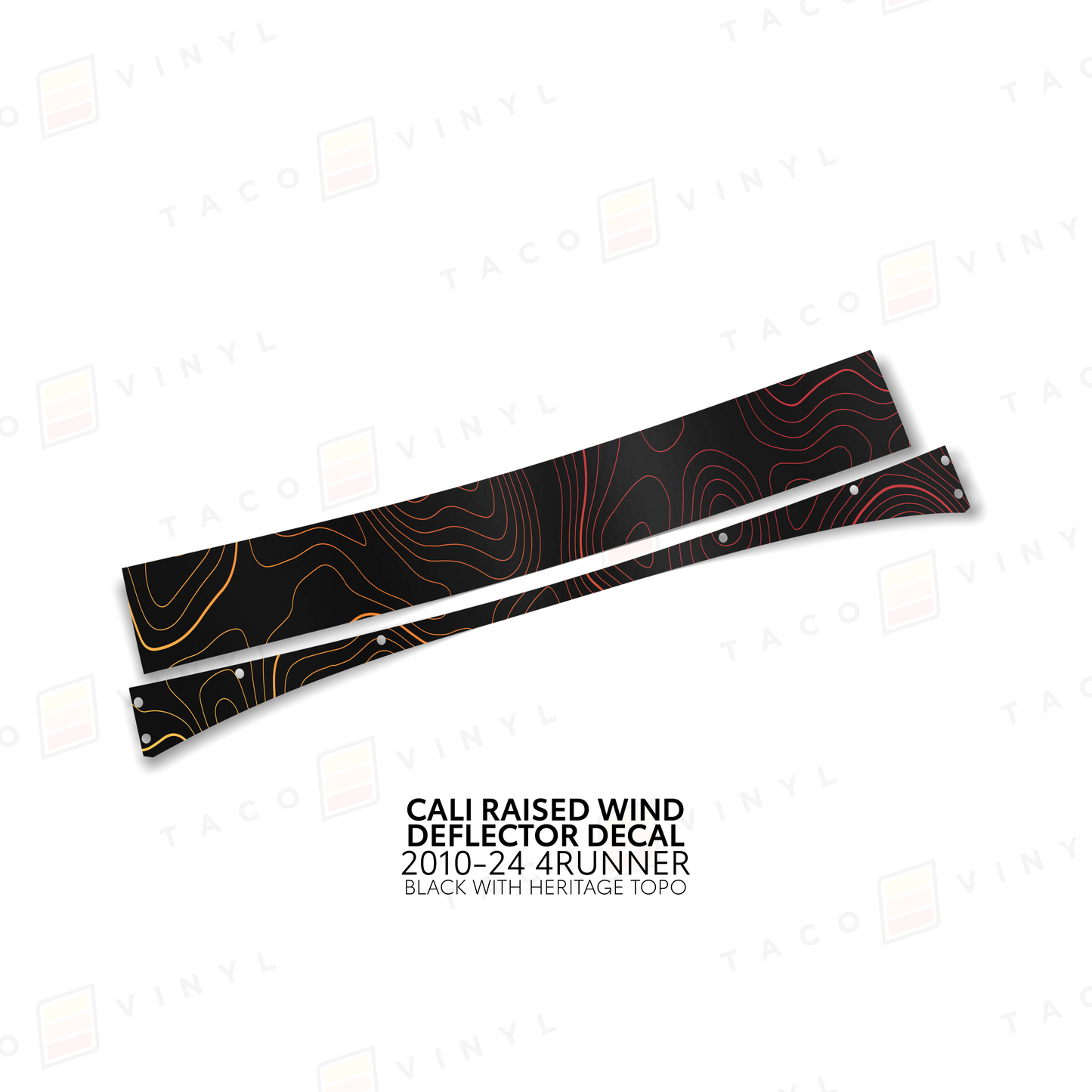 Cali Raised Wind Deflector Decal