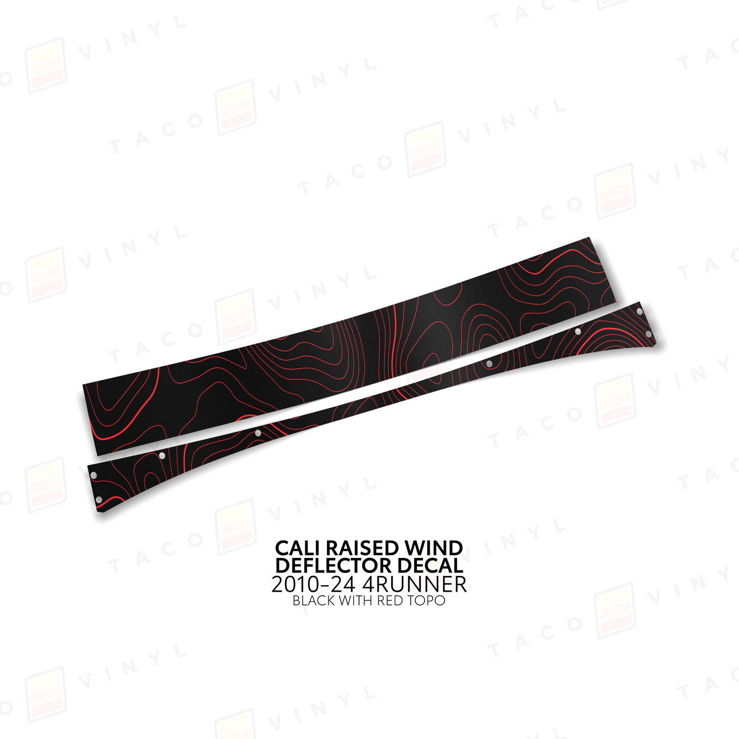 Cali Raised Wind Deflector Decal