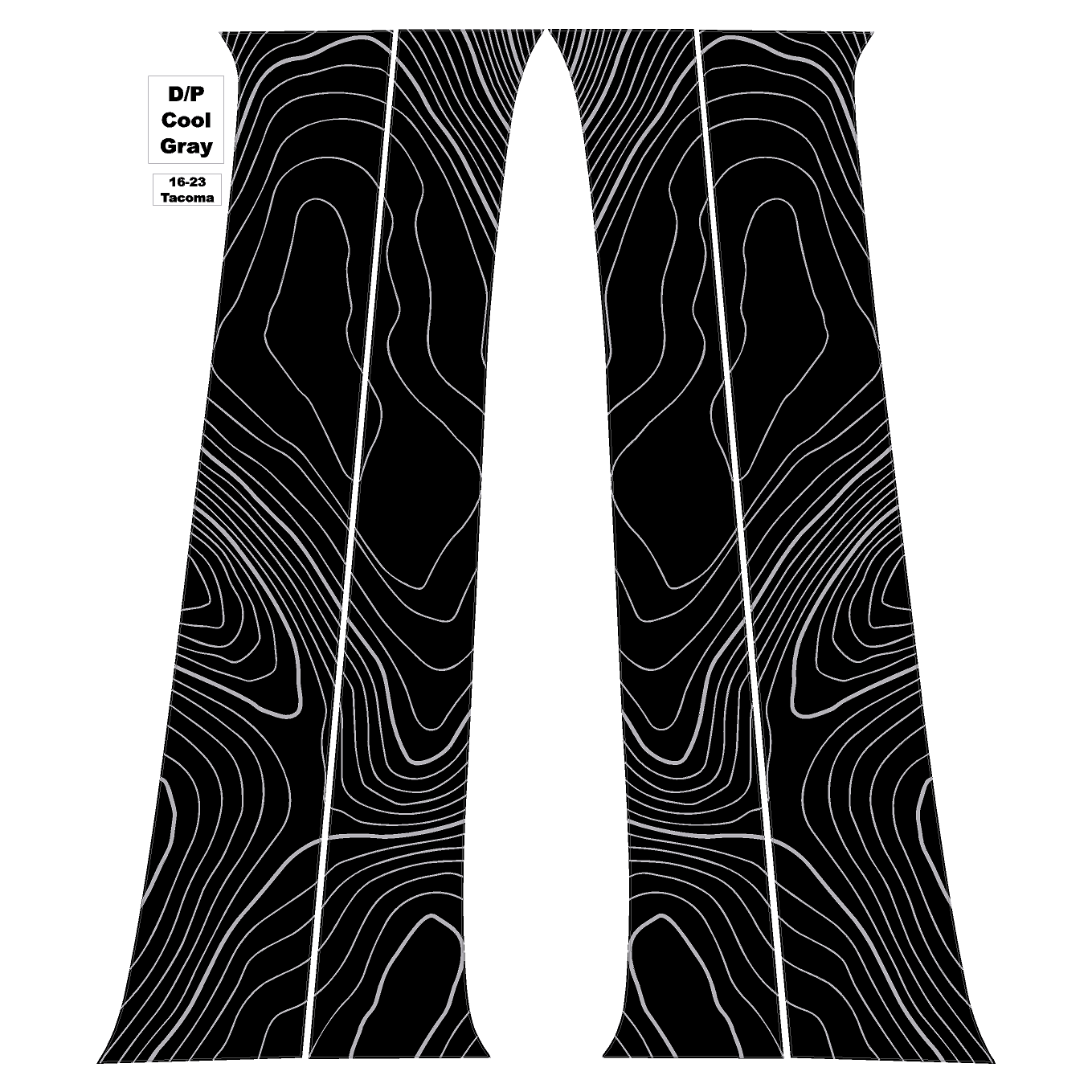 Topo B Pillar Overlays - 2016-2023 Tacoma Double Cab