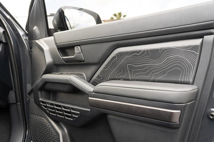 Topographic Front Door Armrest Panel Protection - 2024+ Tacoma / 2025+ 4Runner