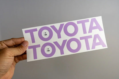 TOYOTA Front Door Sill Letter Overlays - 2024+ Tacoma / 2025+ 4Runner
