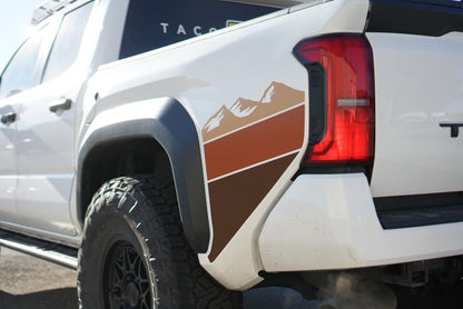 2024+ Tacoma Lower Bedside Decals - Designed