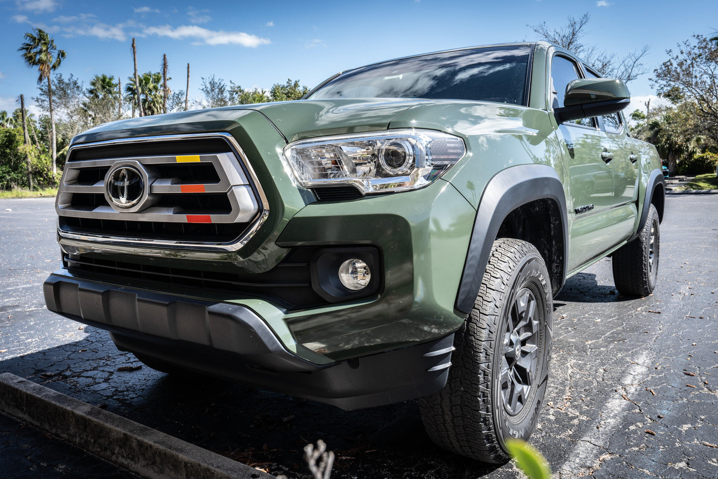 TRD Style Heritage Tri Bar Grille Overlays - 2016-2023 Tacoma