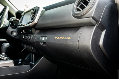 Glove Box "TACOMA" Logo Inlays (Standard Series) - 2016-2023 Tacoma