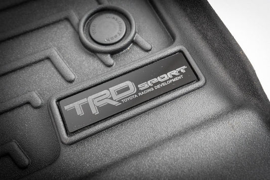 "TRD Sport" Weathertech Floor Mat Logo (Etched Acrylic) - Universal
