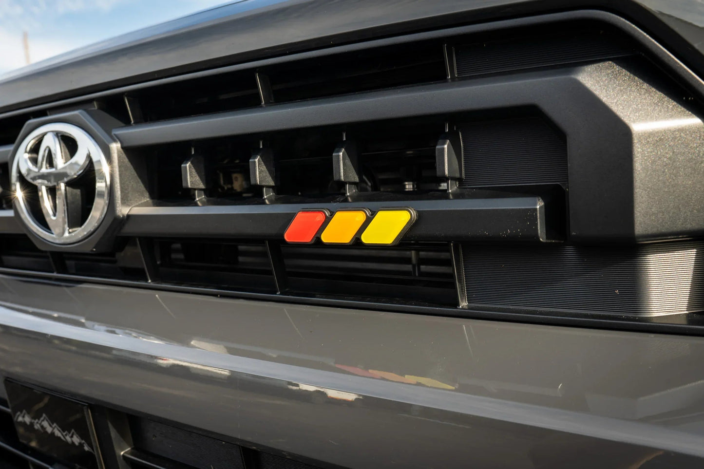 StickerFab Tri Color TRD Style Grille Emblem Version 2- 2024+ Tacoma / 2025+ 4Runner