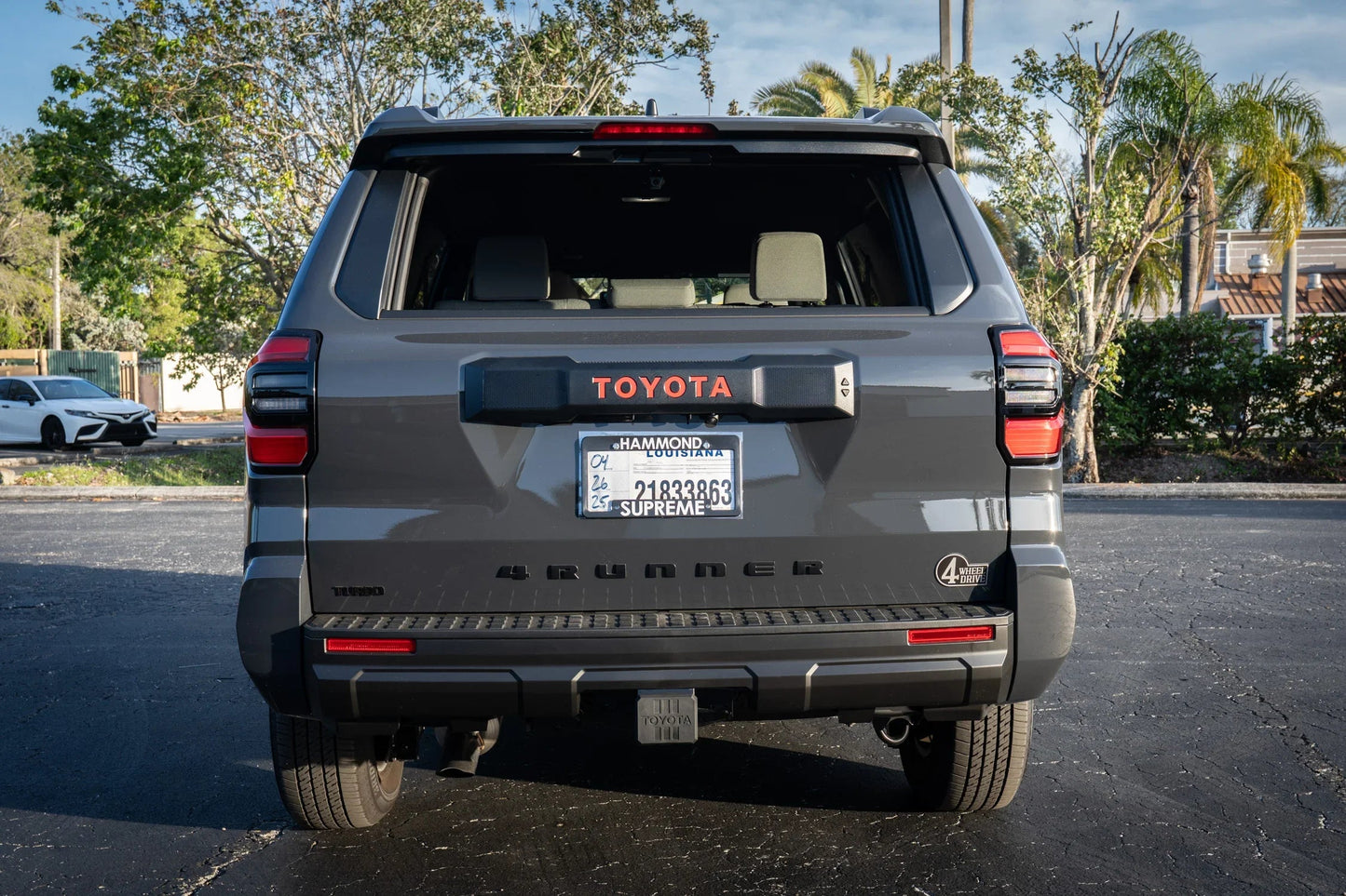 Retro 4 Wheel Drive Two Color Acrylic Emblem - 2024+ Land Cruiser / GX 550 / Tacoma / 2025+ 4Runner