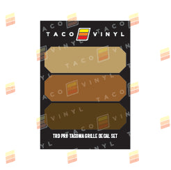 Tacoma Pro Grille Decals