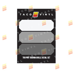 Tacoma Pro Grille Decals