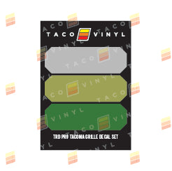 Tacoma Pro Grille Decals