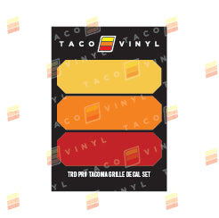 Tacoma Pro Grille Decals