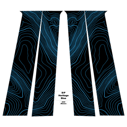 Topographic B Pillar Overlays - 2024+ Tacoma Double Cab / 2025+ 4Runner