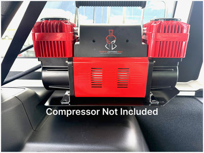 Thor's Lightning Refuge MOLLE Portable Air Compressor Storage Mount for Jeep Wrangler JLU 4-Door Hard Top 2018-2024