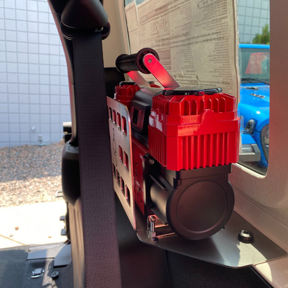 Thor's Lightning Refuge MOLLE Portable Air Compressor Storage Mount for Jeep Wrangler JLU 4-Door Hard Top 2018-2024