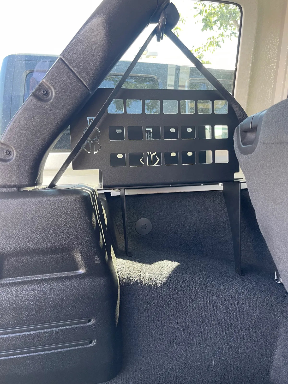 Thor's Lightning Refuge MOLLE Portable Air Compressor Storage Mount for Jeep Wrangler JLU 4-Door Hard Top 2018-2024