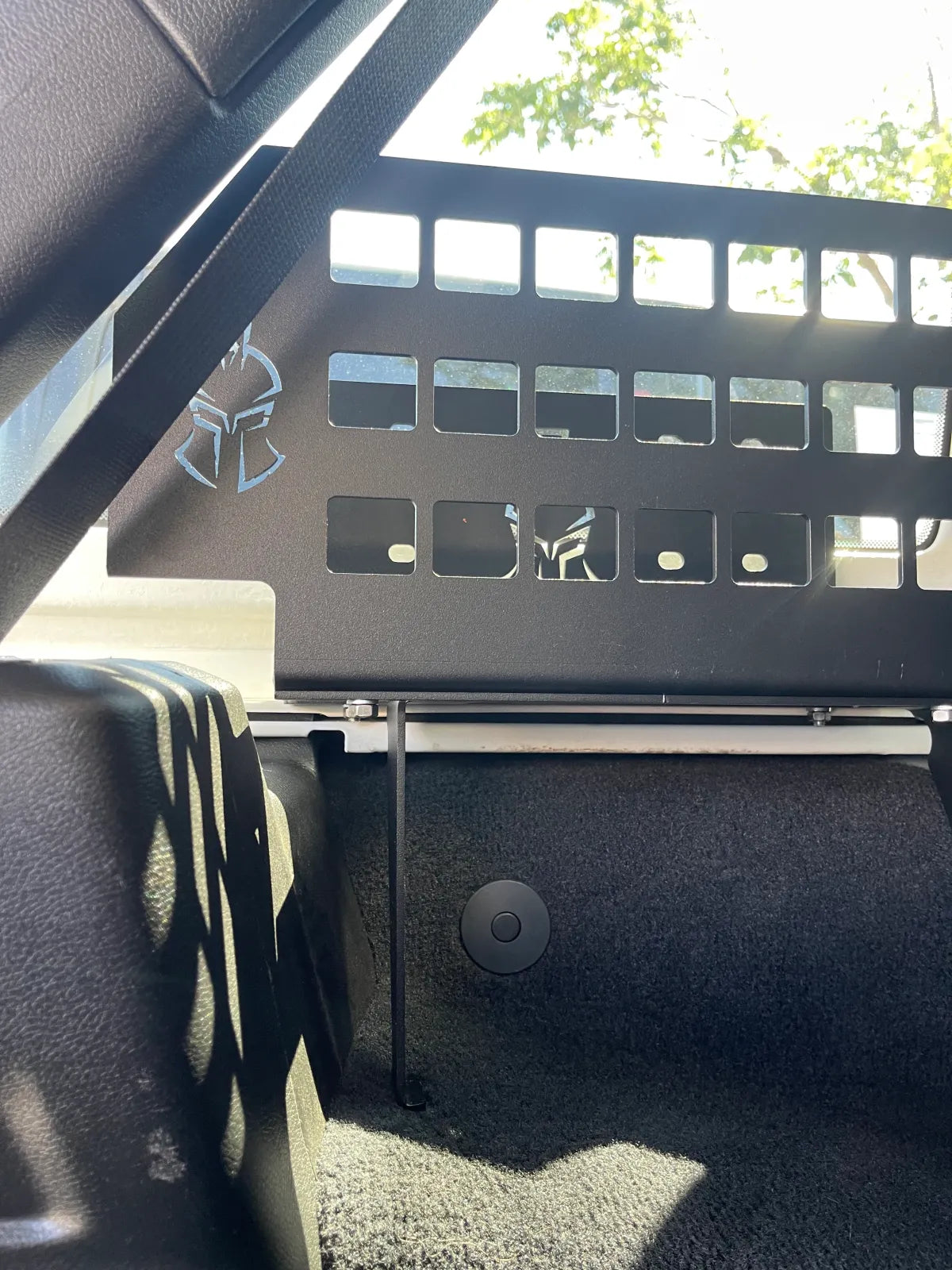 Thor's Lightning Refuge MOLLE Portable Air Compressor Storage Mount for Jeep Wrangler JLU 4-Door Hard Top 2018-2024